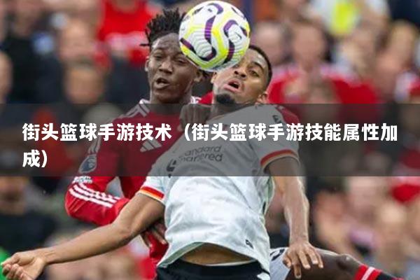 街頭籃球手游技術（街頭籃球手游技能屬性加成）