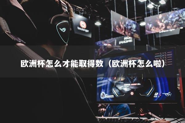 歐洲杯怎么才能取得數(shù)（歐洲杯怎么啦）