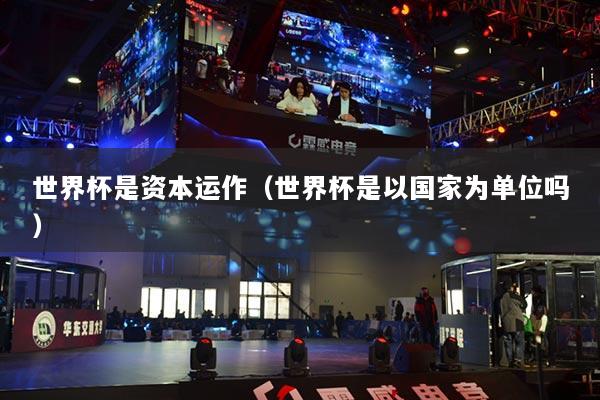 世界杯是資本運作（世界杯是以國家為單位嗎）
