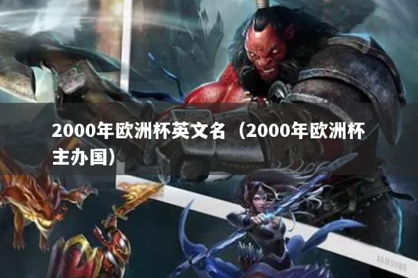 2000年歐洲杯英文名（2000年歐洲杯主辦國）